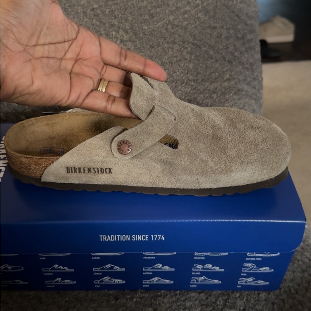 Birkenstock Women’s Gray Suede Slip-Ons **Never Worn* **PRICE IS FIRM** - Picture 2 of 8